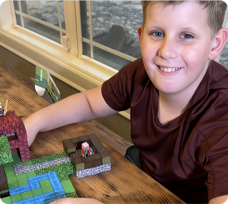 128 PCS-Snow Hut Magnetic Building Blocks Educational STEM Toys For Kids – Minecraft-Style Creative Building Toy VENTA BLOCKS