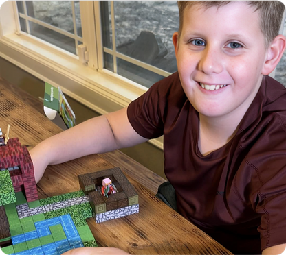 128 PCS-Snow Hut Magnetic Building Blocks Educational STEM Toys For Kids – Minecraft-Style Creative Building Toy VENTA BLOCKS